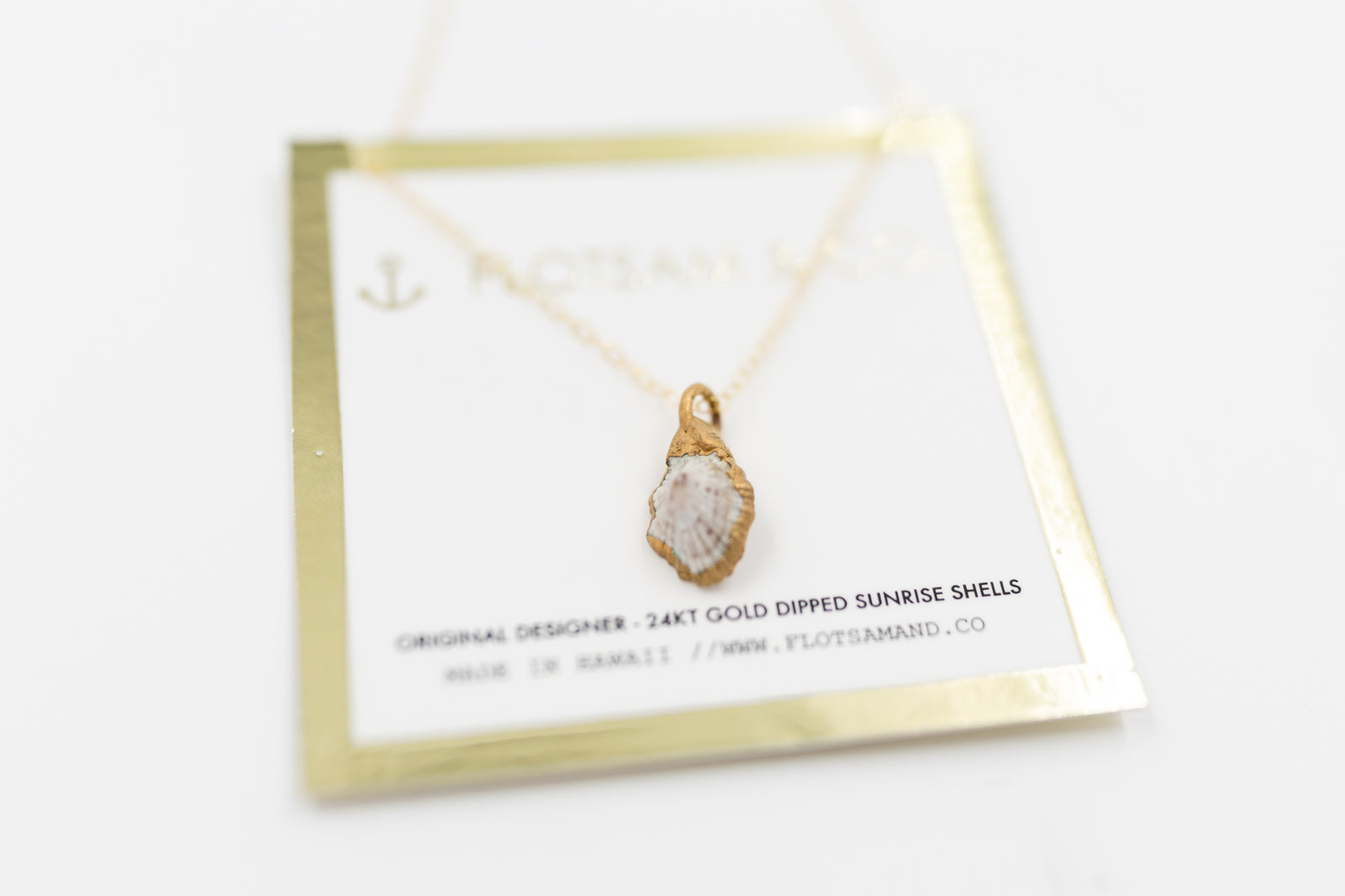 24kt Gold Dipped ʻOpihi Shell Necklace