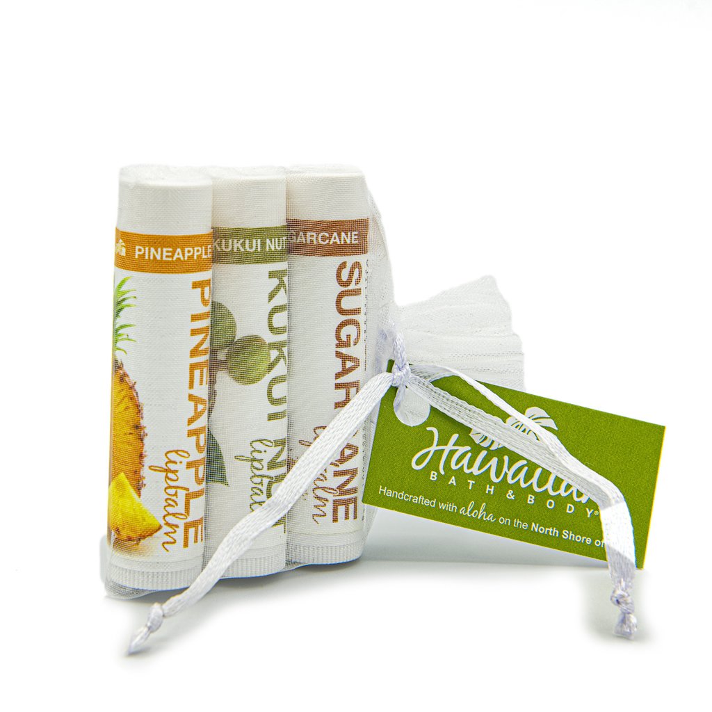Hawaiian Bath and Body Three Lip Balm Gift Set