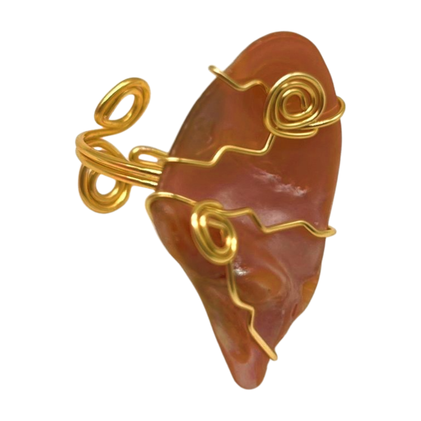 Pink Paua Ring - Style #3