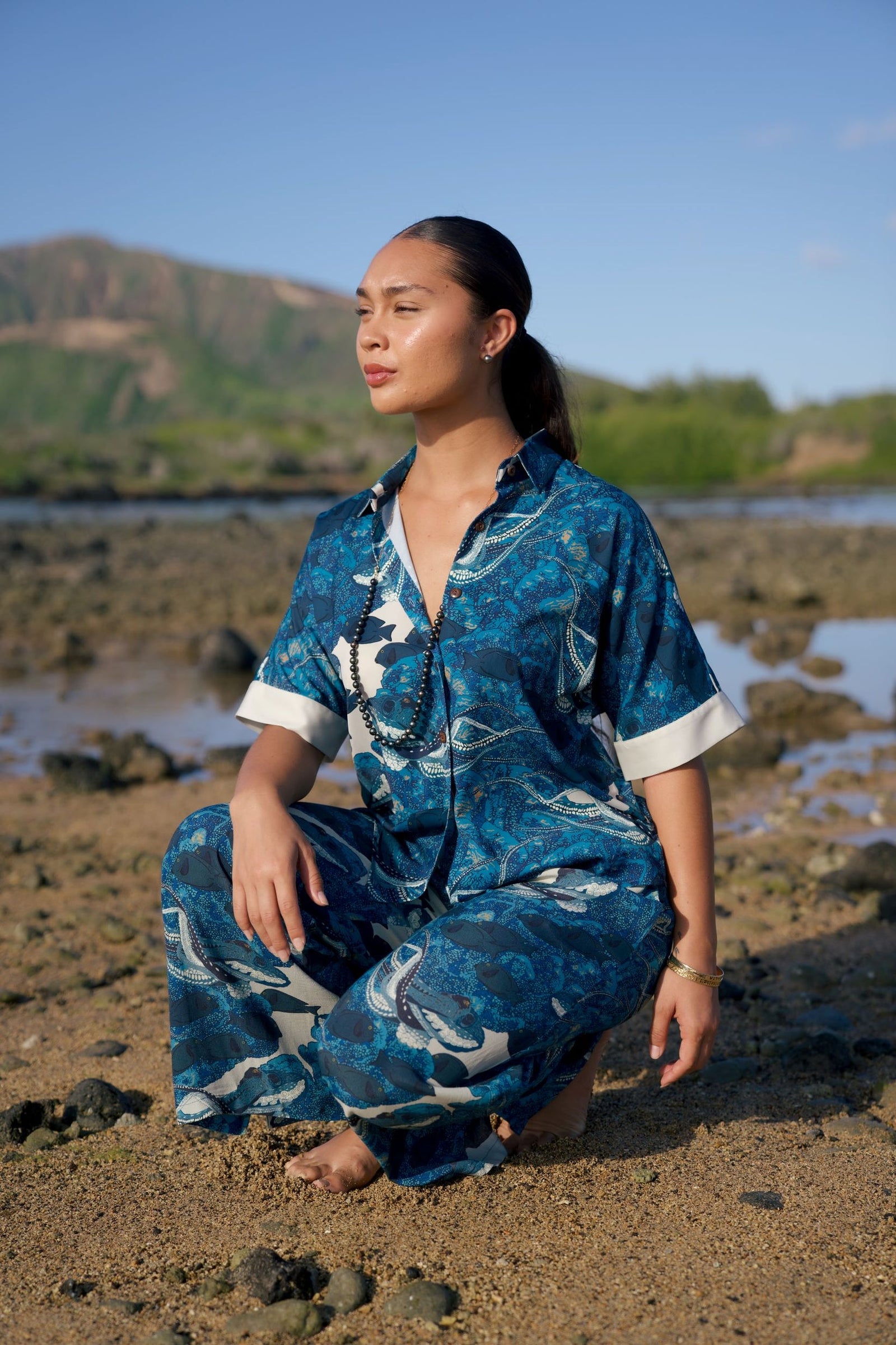 Pop-Up Mākeke - David Shepard Hawaii - Hidden He‘e Palazzo Pants