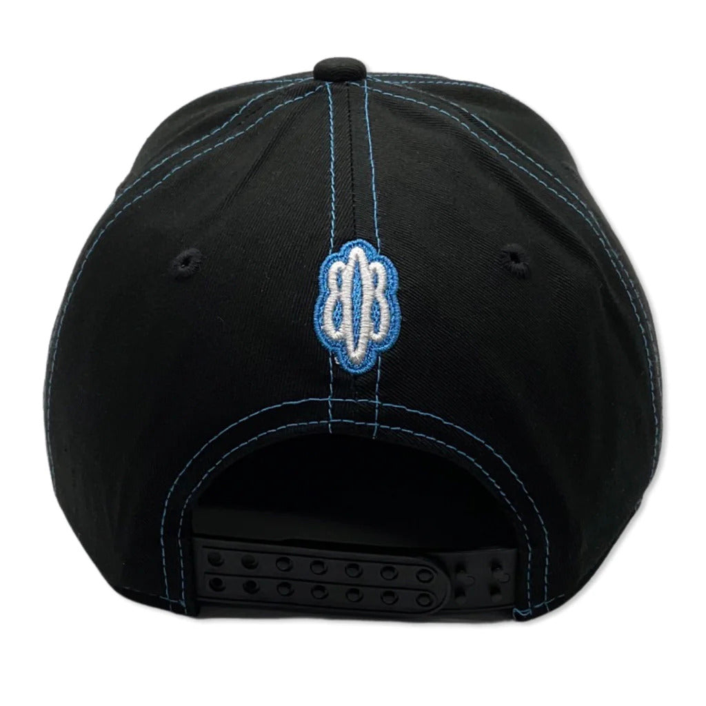 Pop-Up Mākeke - 808 Clothing - Aloha 3D Wave Flat Bill Hat - Back View