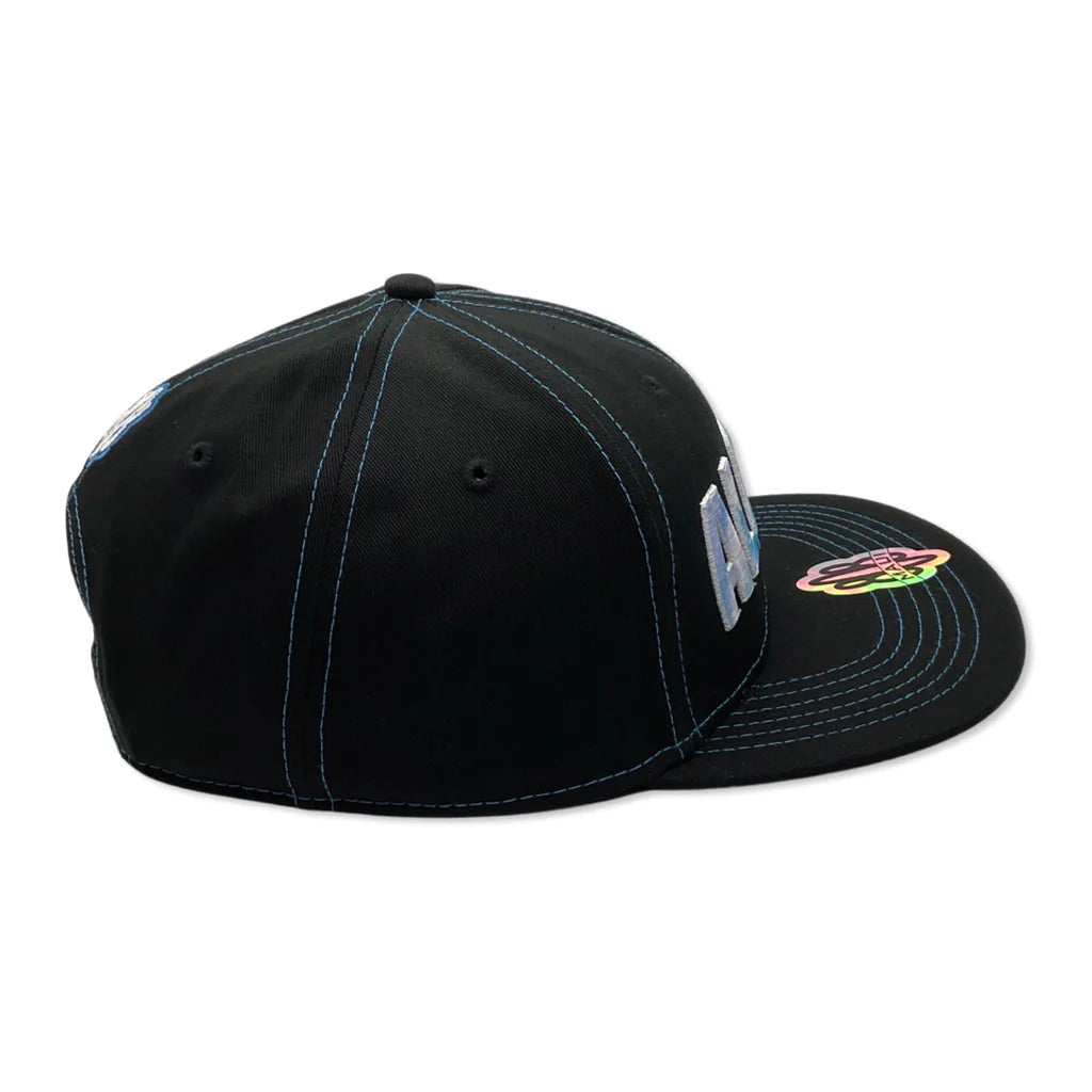 Pop-Up Mākeke - 808 Clothing - Aloha 3D Wave Flat Bill Hat - Right Side View