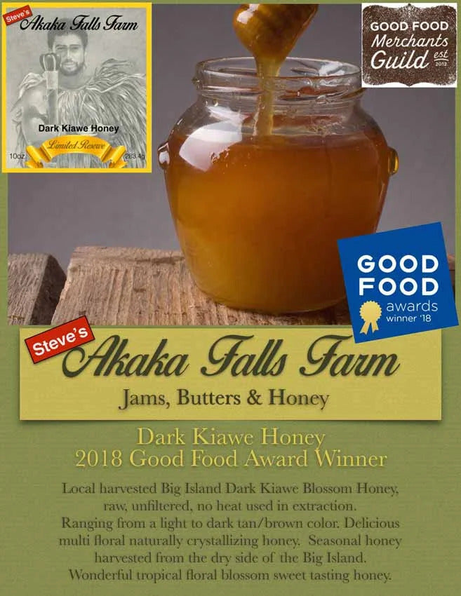 Pop-Up Mākeke - Akaka Falls Farm - Dark Kiawe Honey - Information