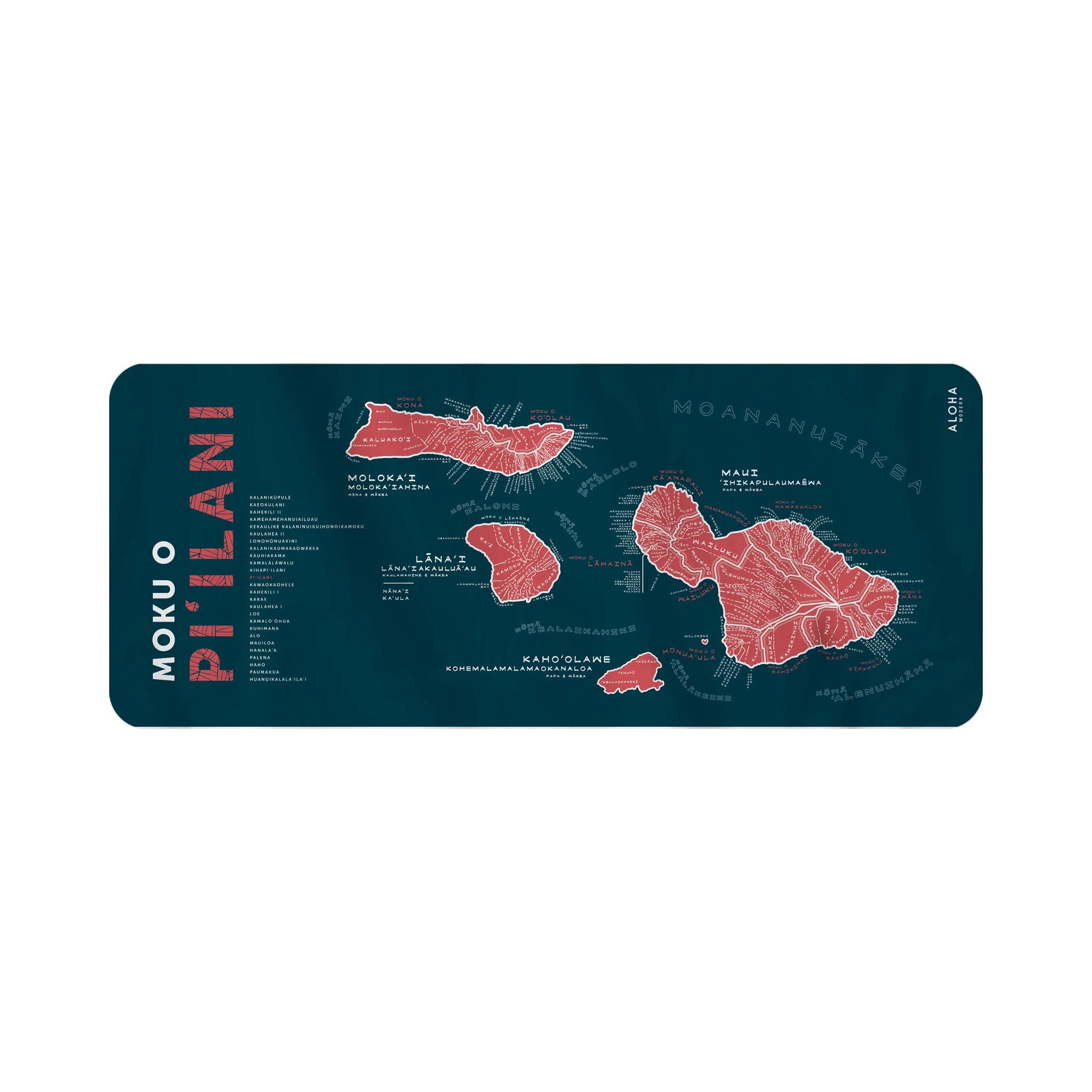 Maui Nui Microfiber Beach Towel - Rose & Navy