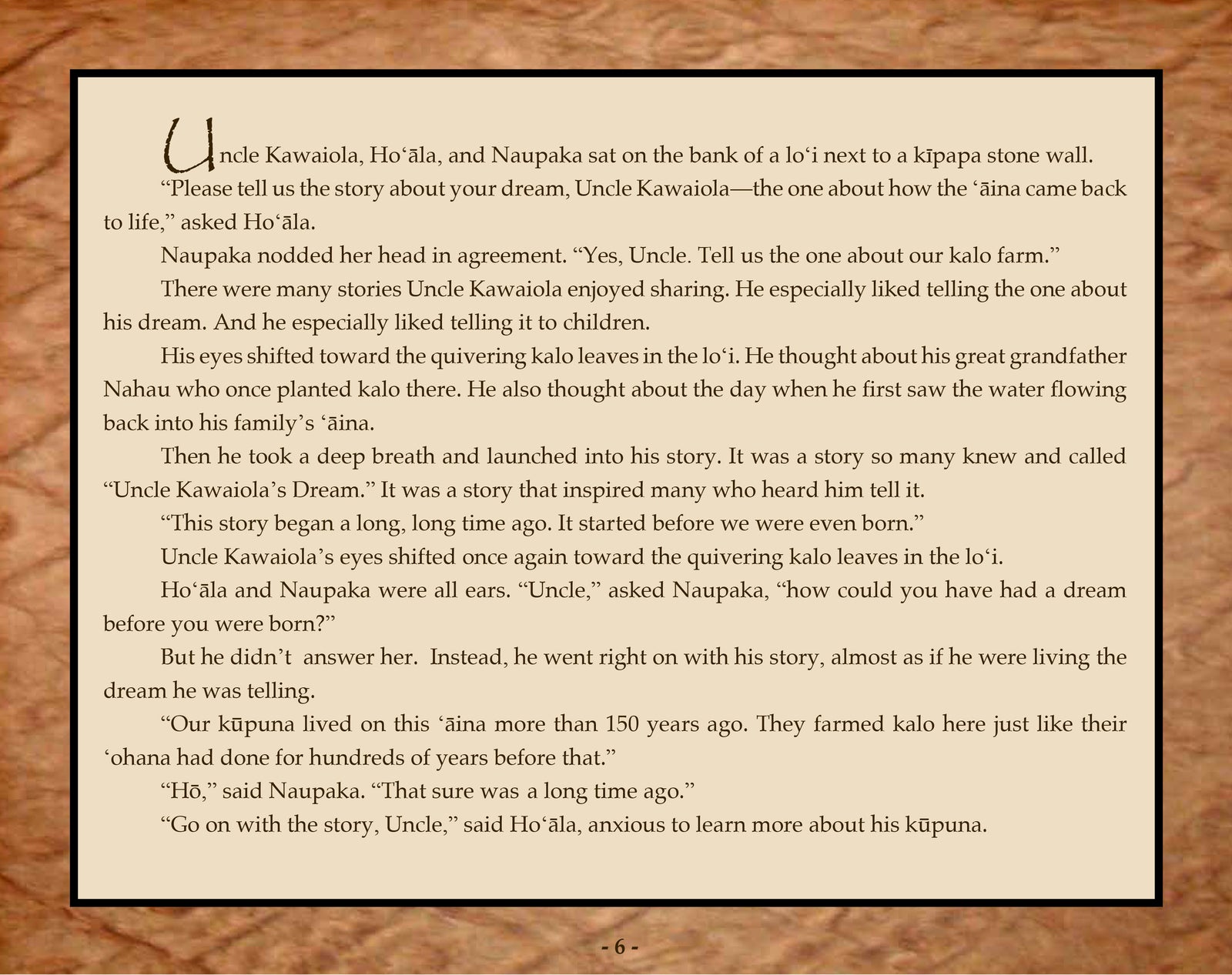 Pop-Up Mākeke - Alohi Images Maui - Children's Book - Uncle Kawaiola's Dream A Hawaiian Story - Inside