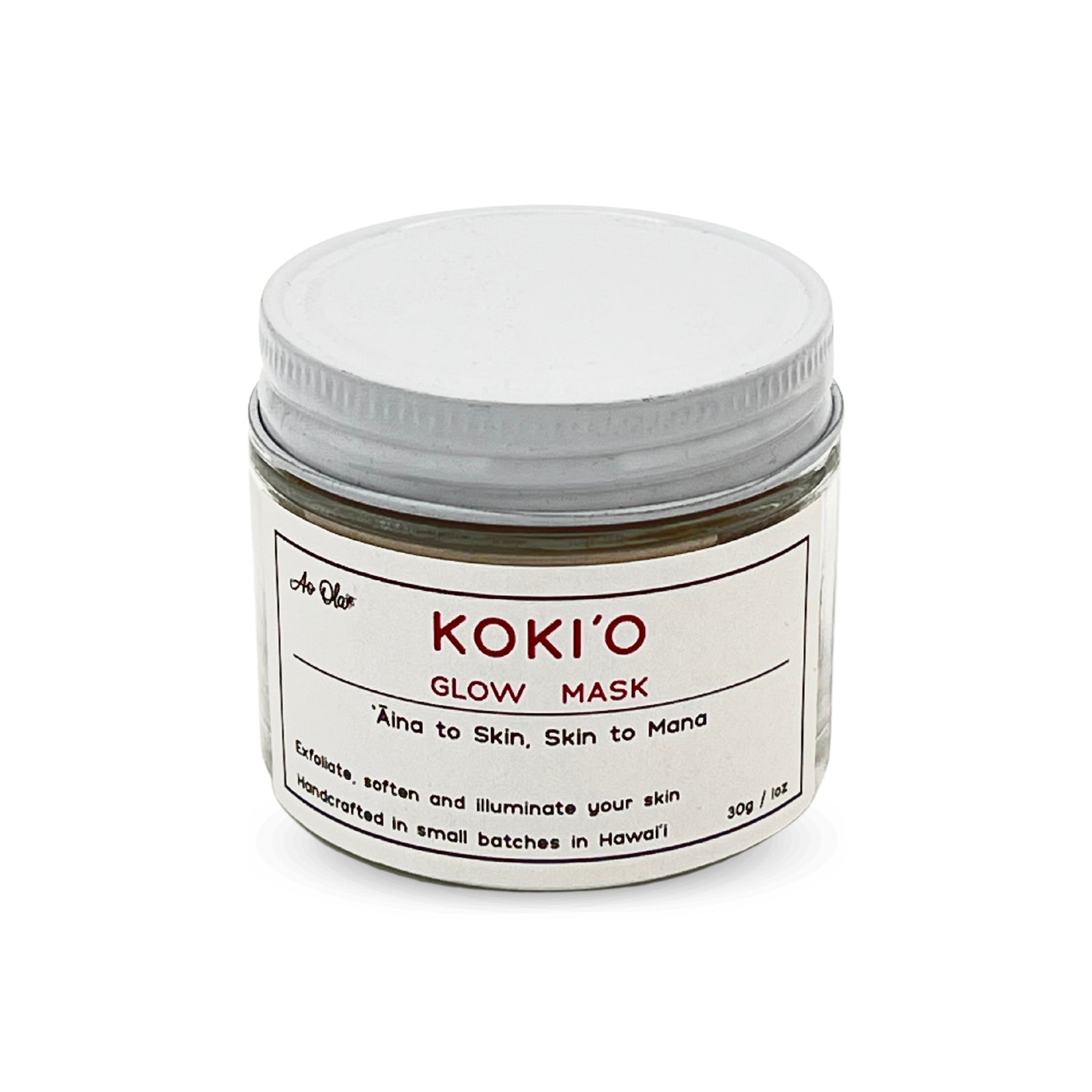 Pop-Up Mākeke - Botanica Skincare - KOKIʻO Exfoliant Glow Mask - Front View
