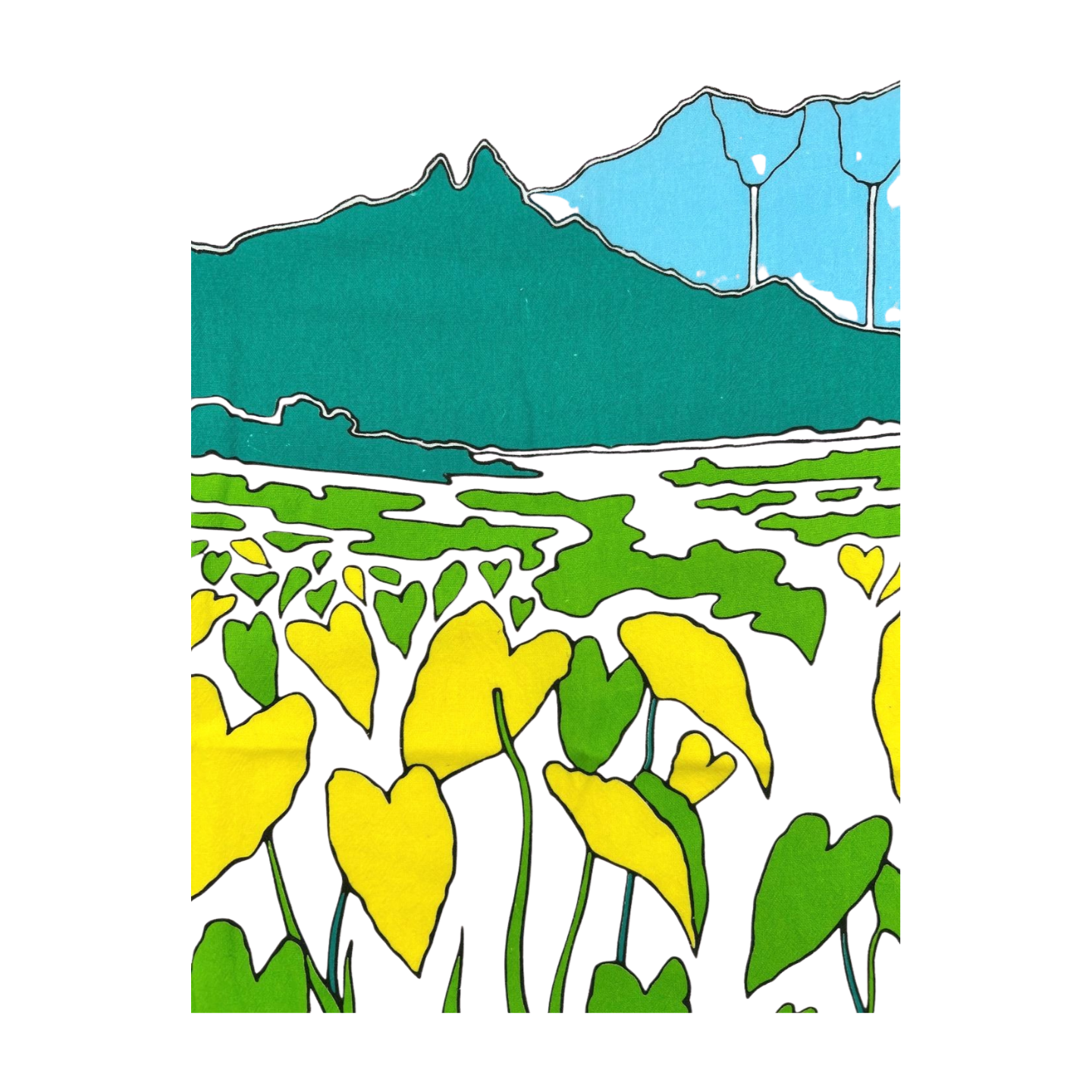 Pop-Up Mākeke - Cultivate Hawai'i - Kalo Tea Towel - Front View