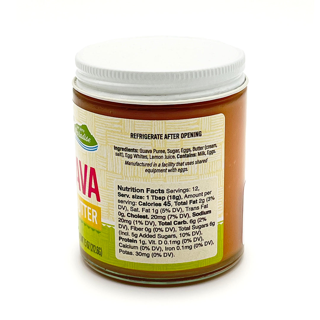 Pop-Up Mākeke - Dip Into Paradise - Guava Butter - Nutritional Information