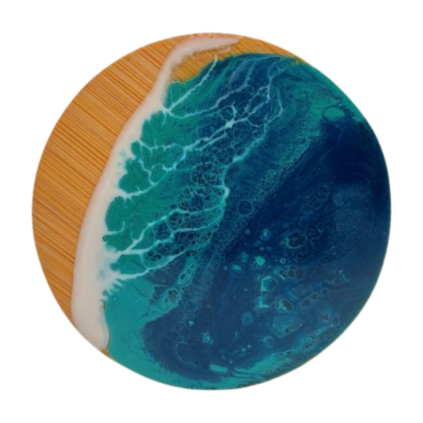 Ocean Resin Bamboo Magnet/Bottle Opener
