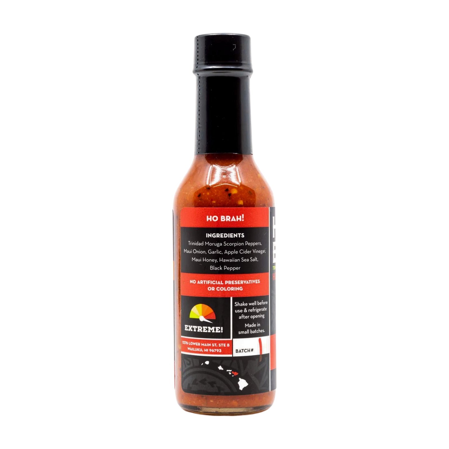 Pop-Up Mākeke - HI Spice - Ho Brah! Hot Sauce - Back View