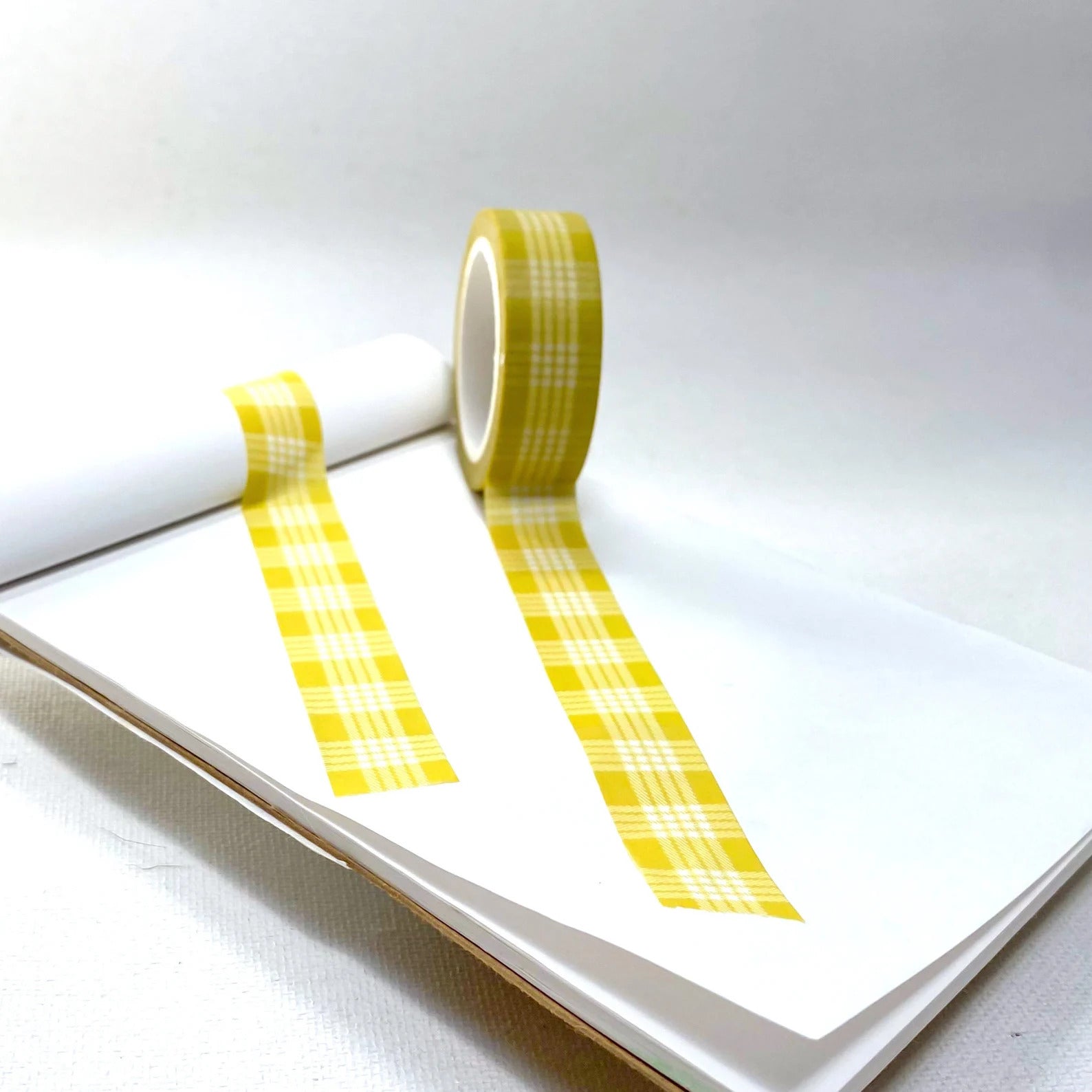 Pop-Up Mākeke - Hinu Rise - Palaka Washi Tape Roll - Yellow