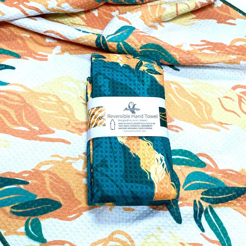 Reversible Hand Towel - Kaunaoa Lei