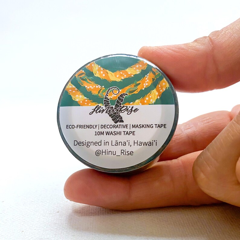 Pop-Up Mākeke - Hinu Rise - Washi Tape in Kaunaoa Lei