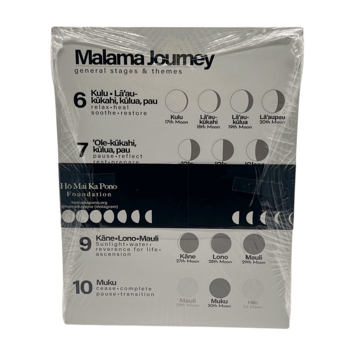 Pop-Up Mākeke - Ho Mai Ka Pono Foundation - Nā Kaulana Mahina Cards - Kumu - Card Example