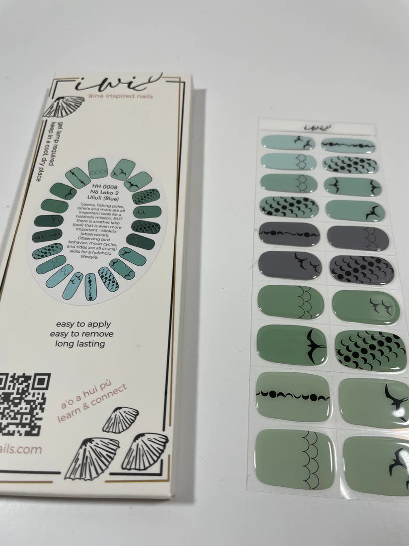 Pop-Up Mākeke - Iwi Nails - Gel Nail Strips - Nā Lako - Uliuli