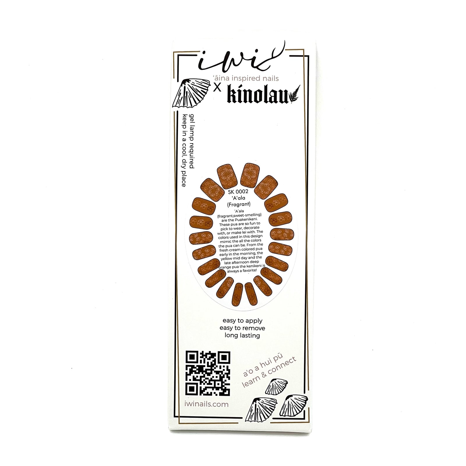 Pop-Up Mākeke - Iwi Nails - Gel Nail Strips - ʻAʻala - Front View