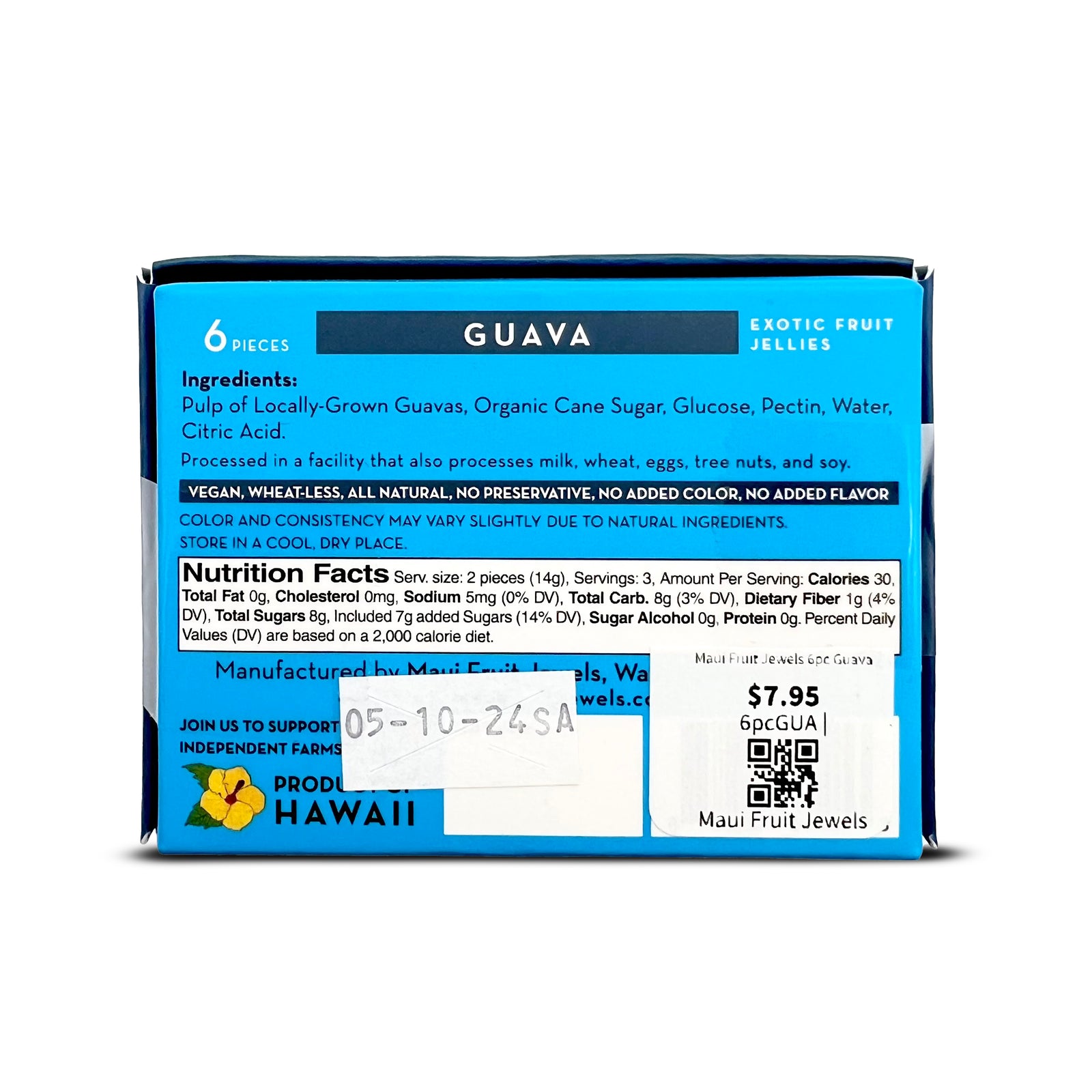 Pop-Up Mākeke - Maui Fruit Jewels - Exotic Fruit Jellies - Guava - Side View