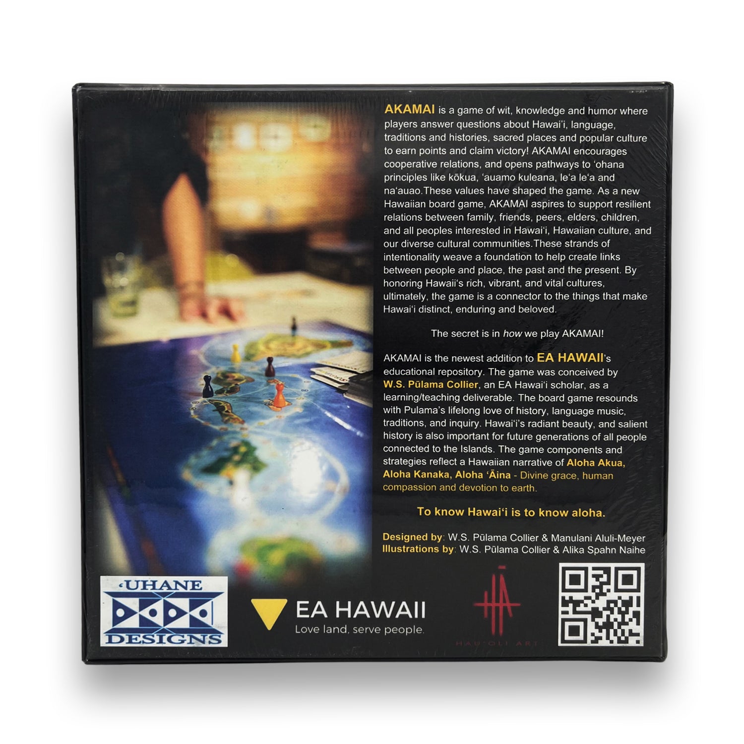 Pop-Up Mākeke - Native Books, Inc. - Akamai Trivia Game - Back View