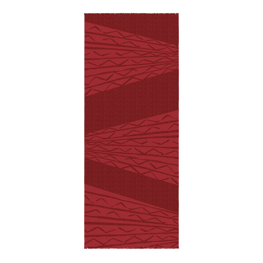 Pop-Up Mākeke - Noho Home - Niho Kila Travel Wrap - Red - Front View