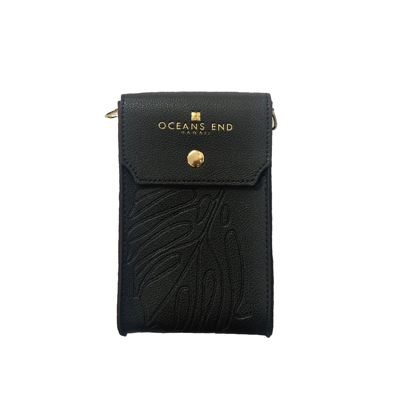 Pop-Up Mākeke - Oceans End Hawaii - Megan Crossbody Bag in Onyx - Front View