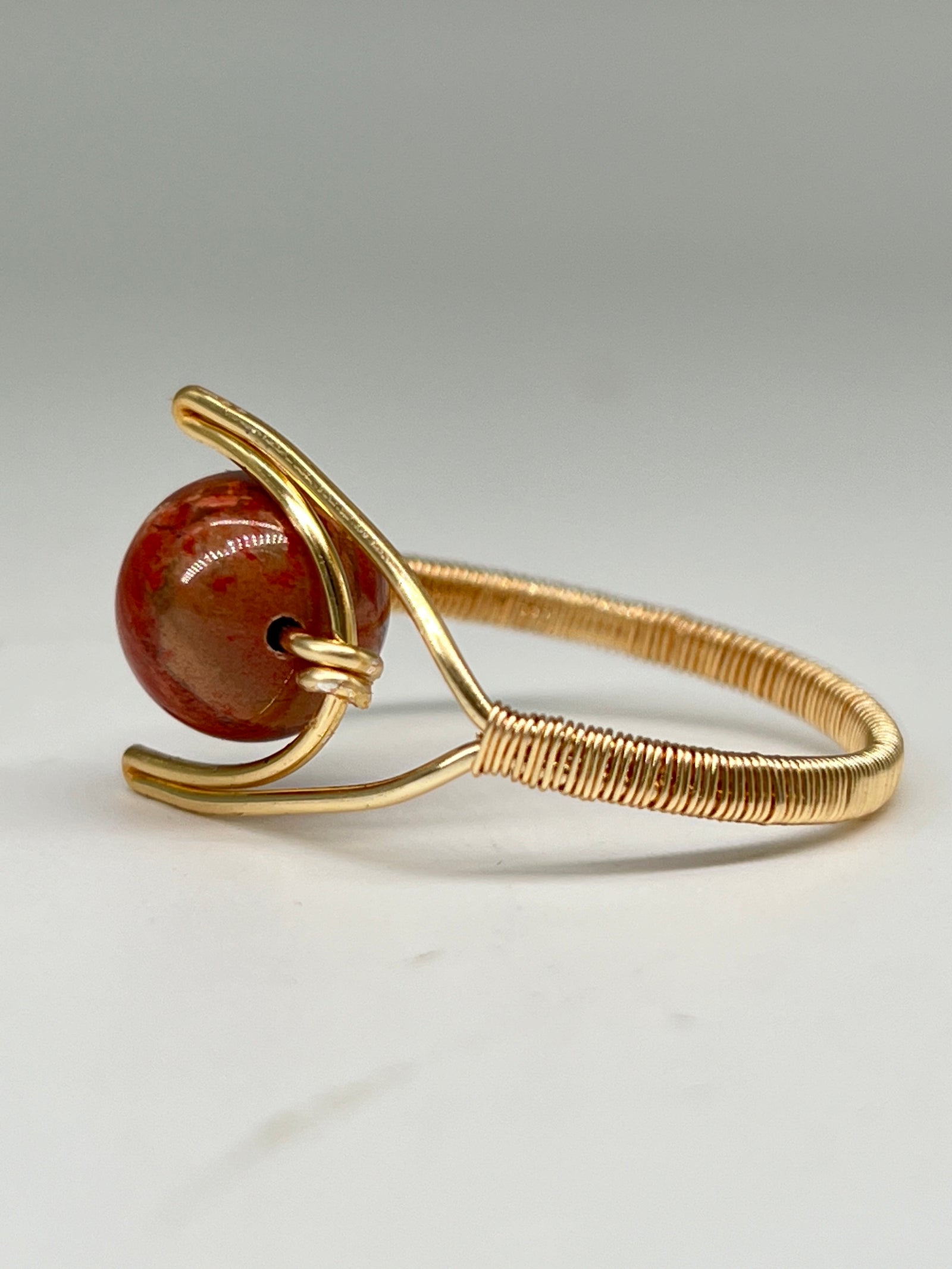 Gemstone Wirework Rings - Red Creek Jasper