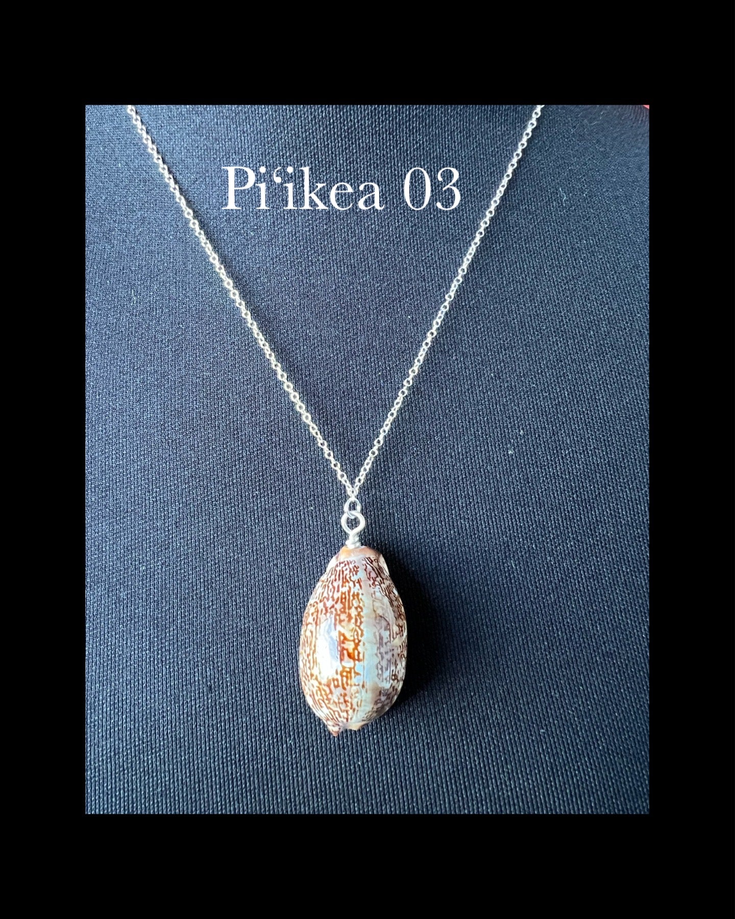 Pop-Up Mākeke - Pawehi Creations - Piʻikea Leho Pendant - Style #03 - Front View