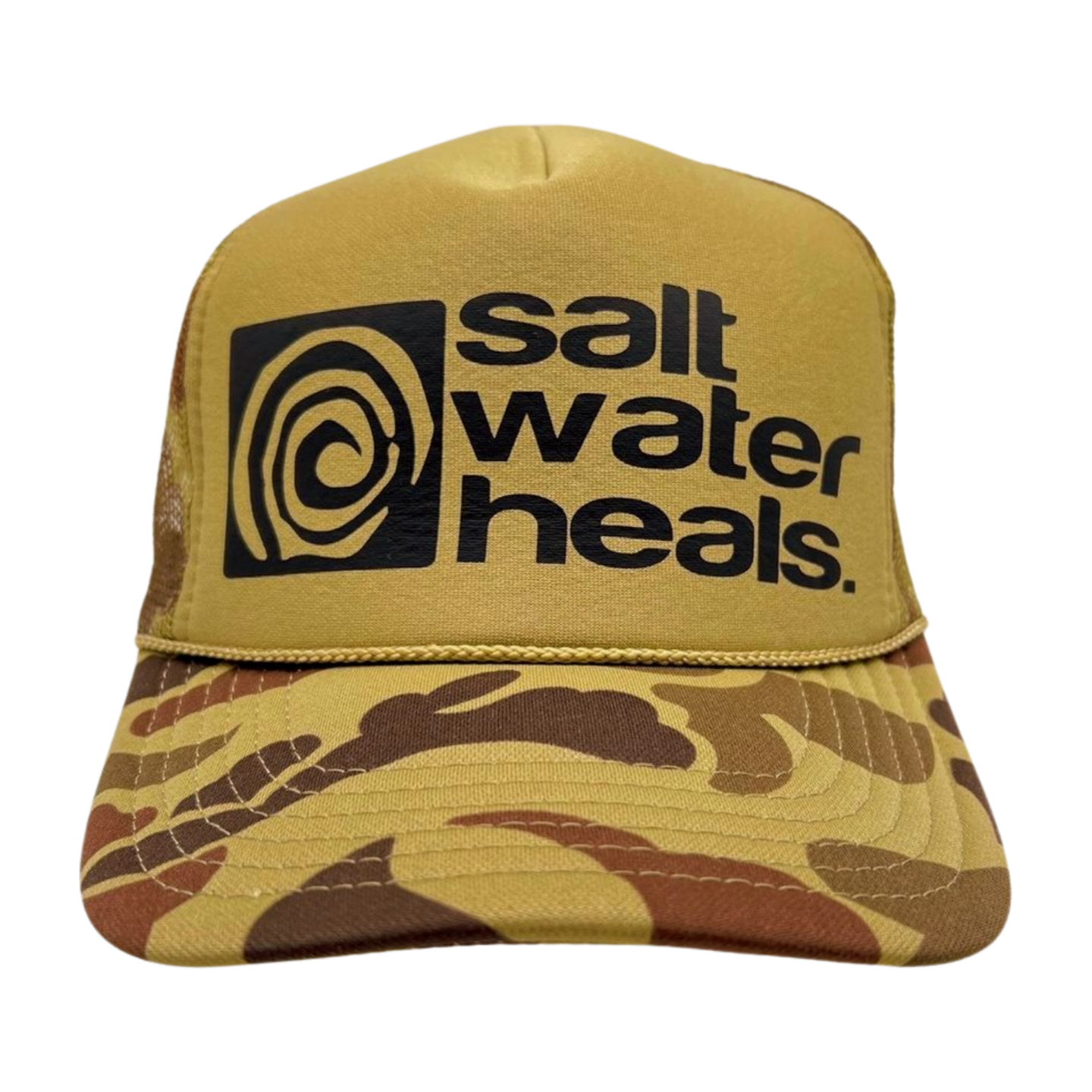 Salt Water Heals Trucker Hat - Camouflage