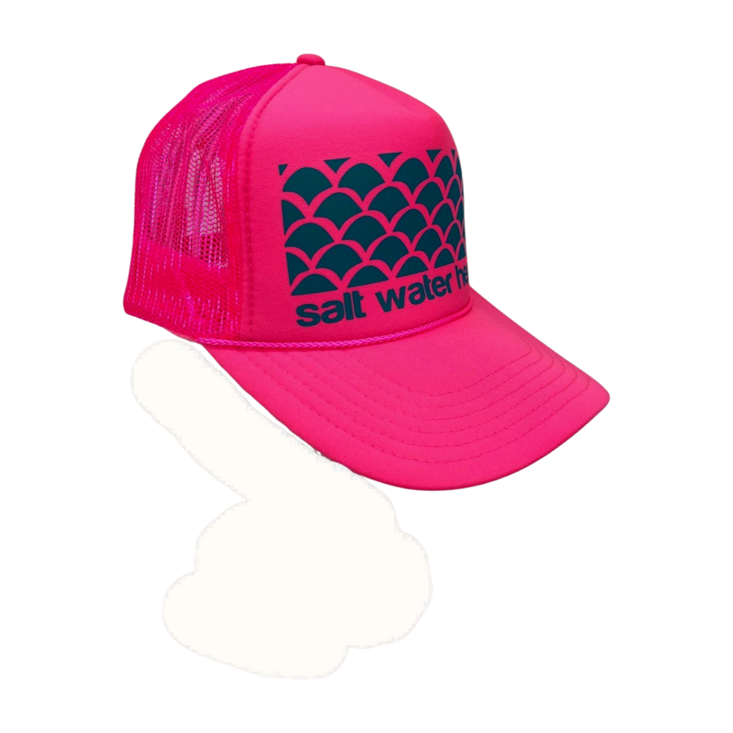 Salt Water Heals Trucker Hat - Neon Pink