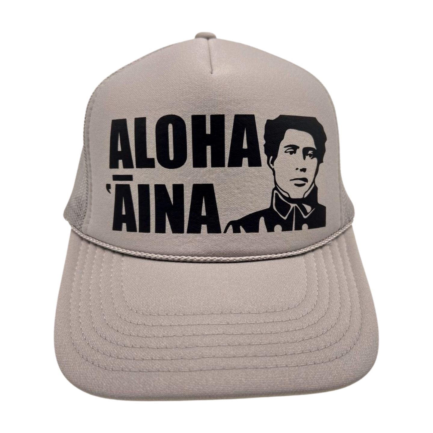 Aloha Aina Trucker Hat - Light Gray