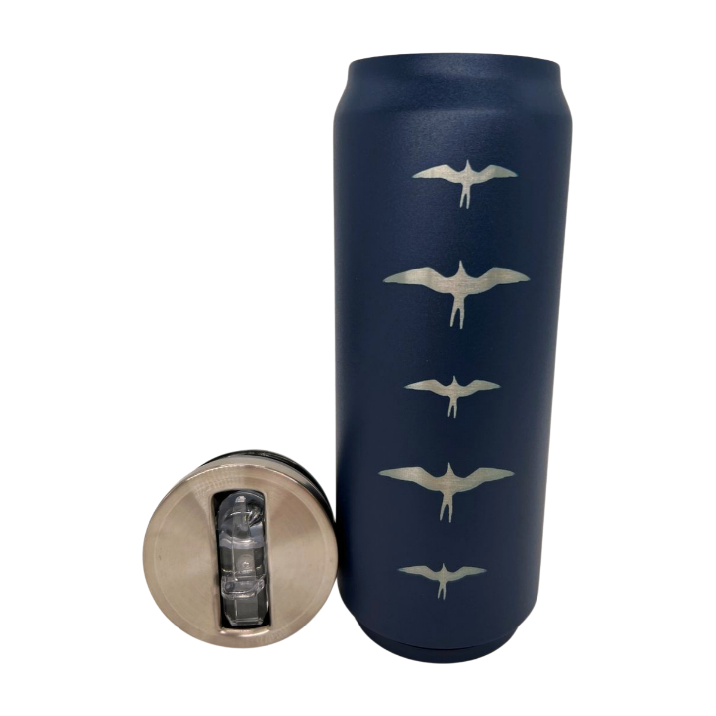 Kini Soda Can Style Flask/Tumbler - Blue