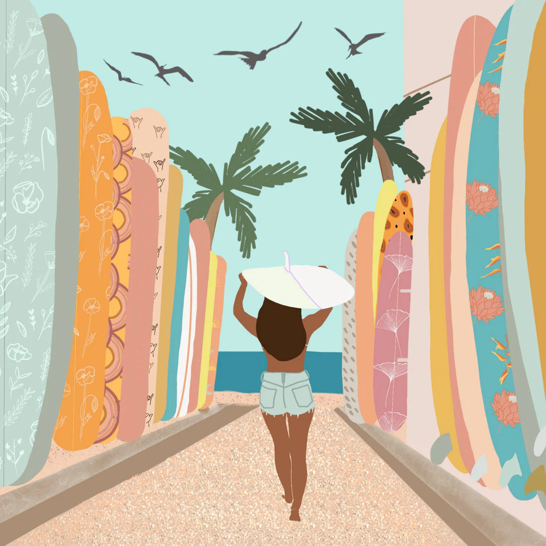 Pop-Up Mākeke - Surf Shack Puzzles - Duke's Lane by Kristine Pontecha 500-Piece Puzzle - Front View