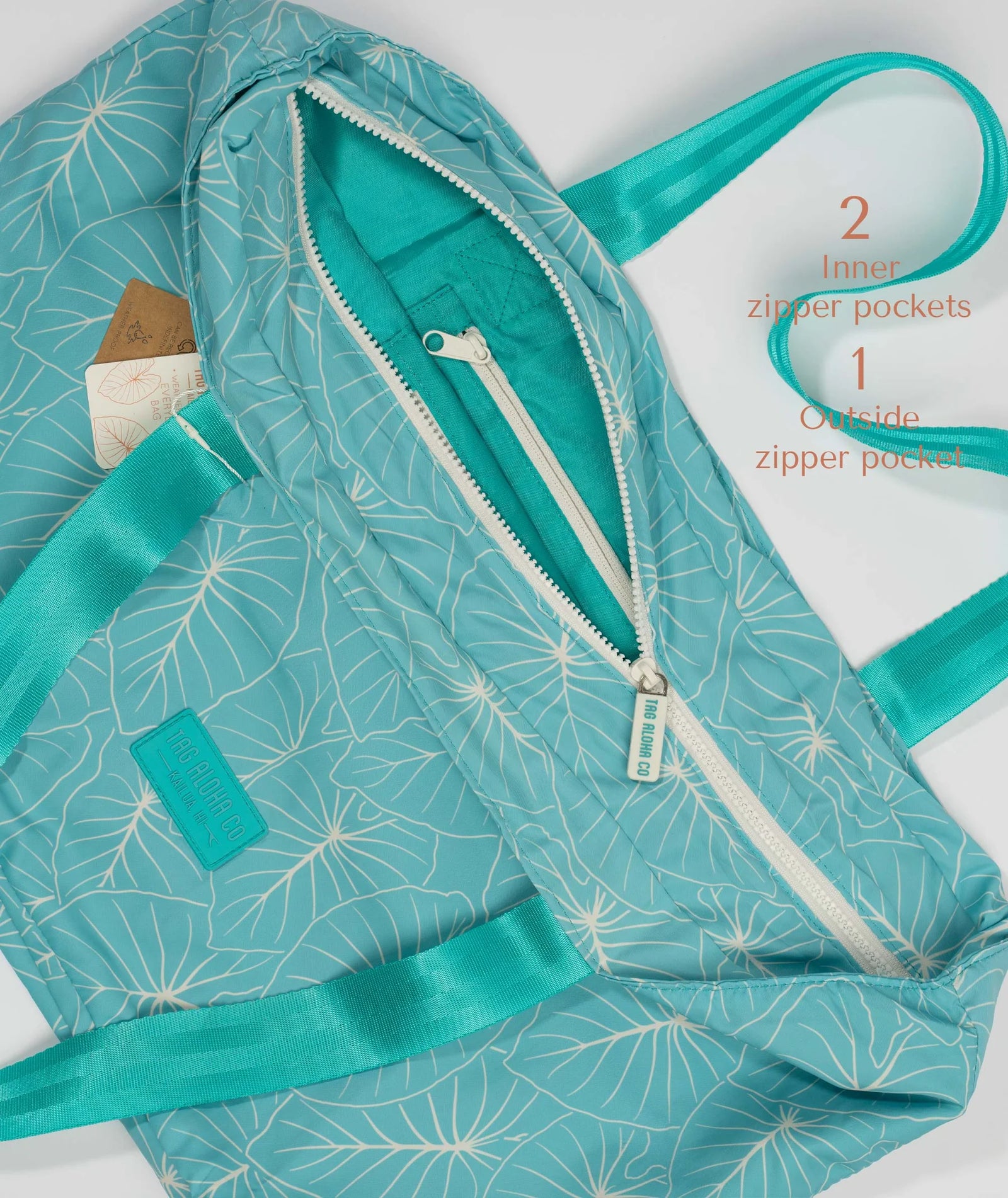 Weatherproof Everyday Bag - Teal Kalo