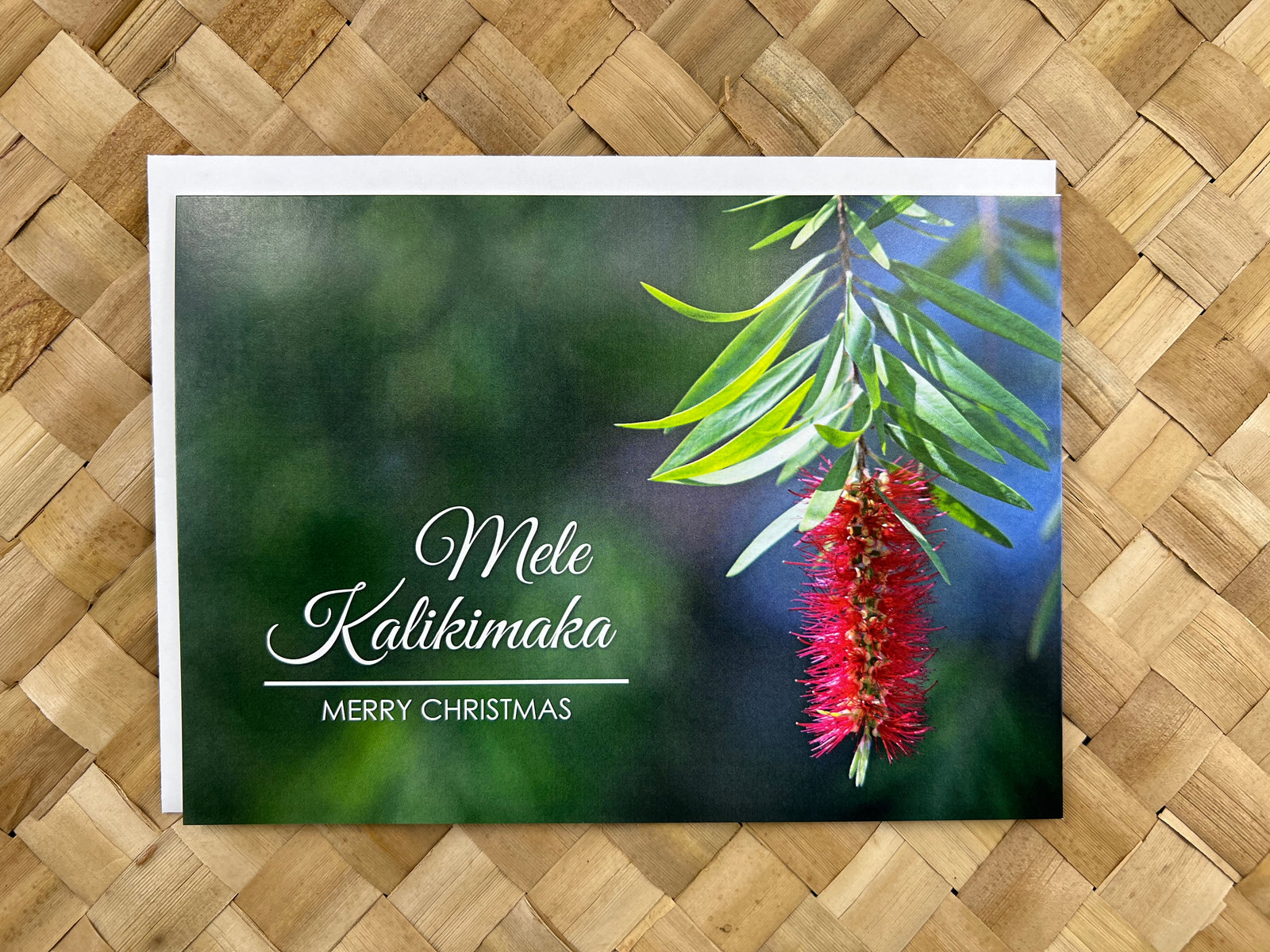 Mele Kalikimaka Card Set - Crimson Bottlebrush