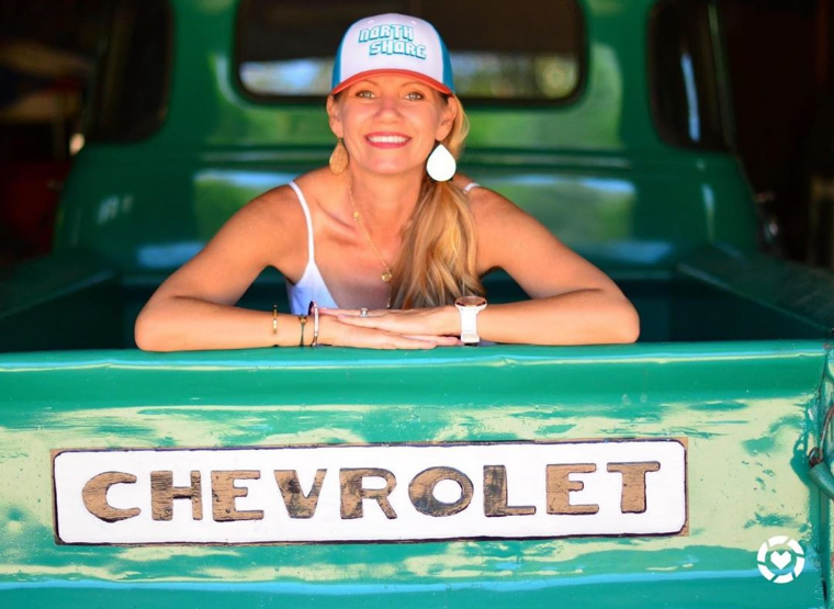 North Shore Retro on Tri-Color Trucker Snapback