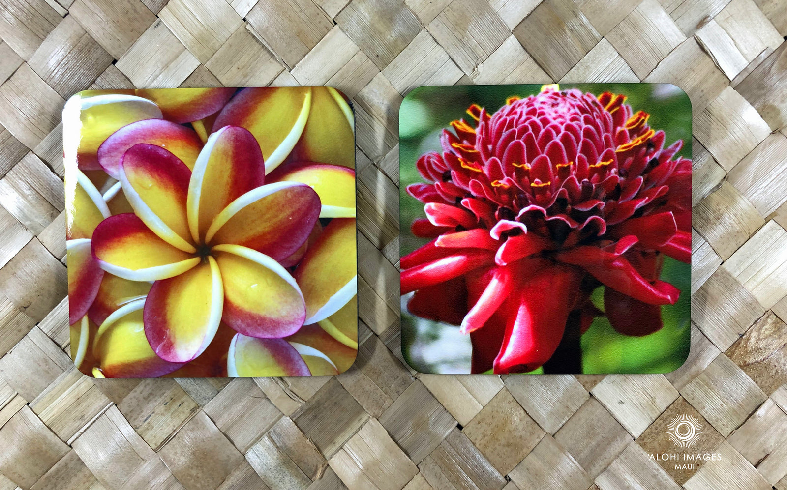 Photo Coasters -- Torch Ginger & Pua Melia