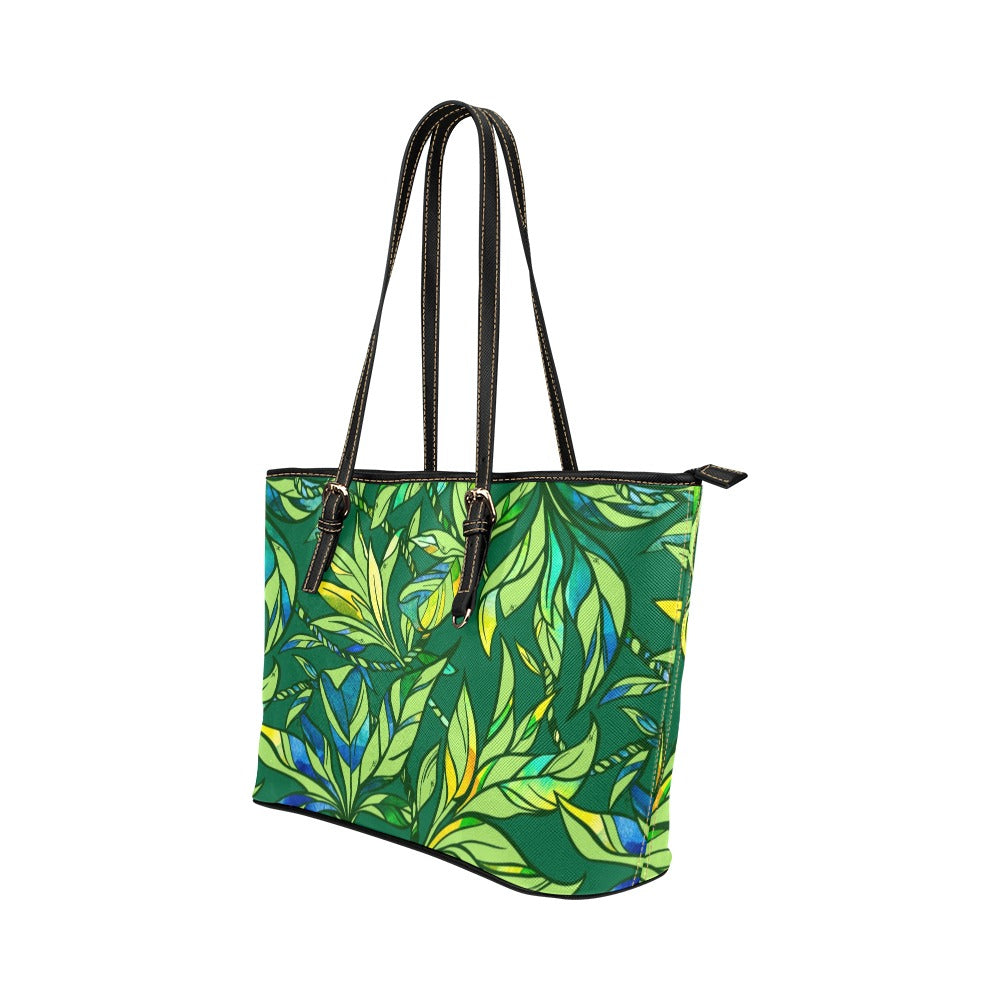 Pop-Up Mākeke - Kini Zamora - Lāʻi Small Tote Bag - Botanical - Front View
