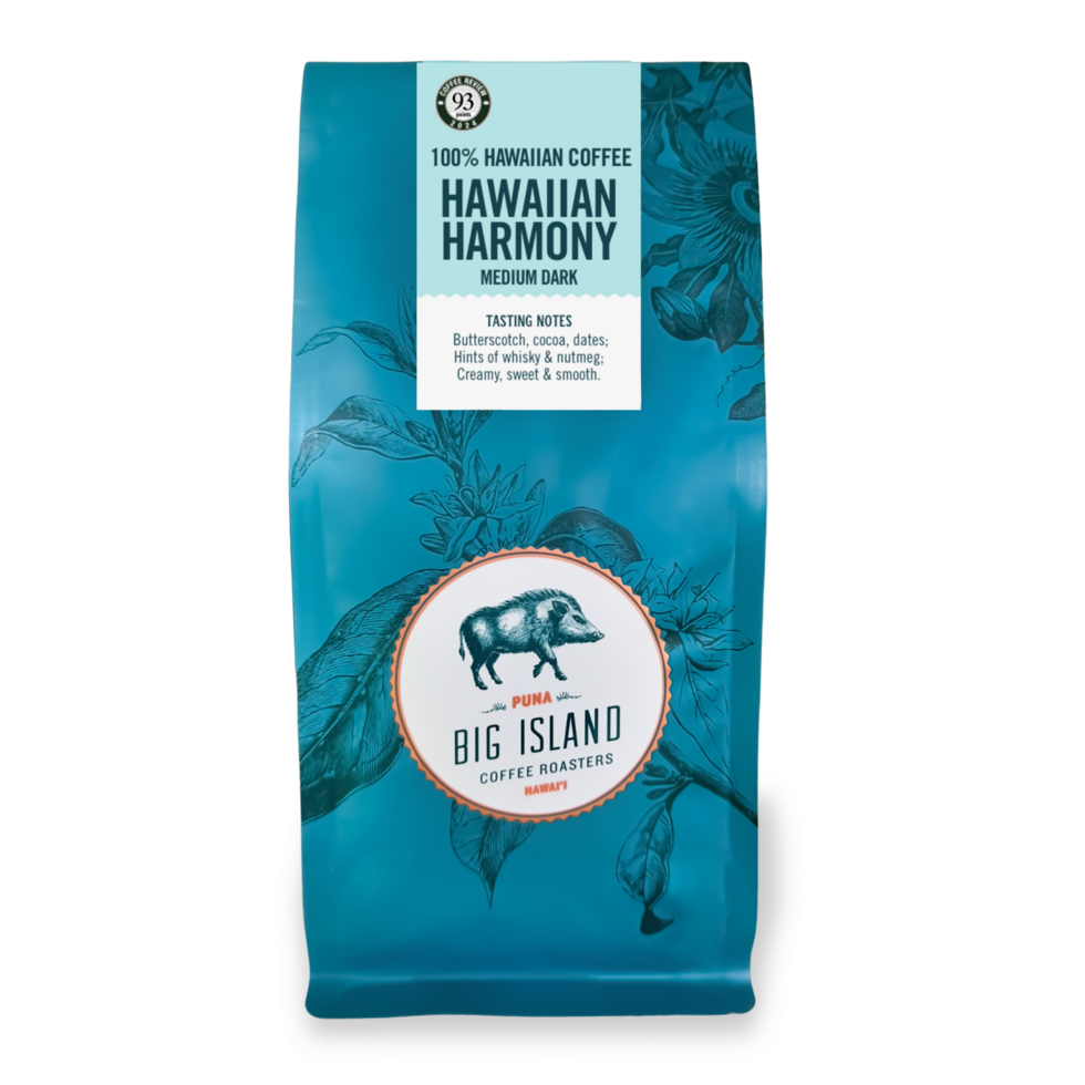 Hawaiian Harmony, medium dark | 100% Hawai'i Blend - Size: 4 oz