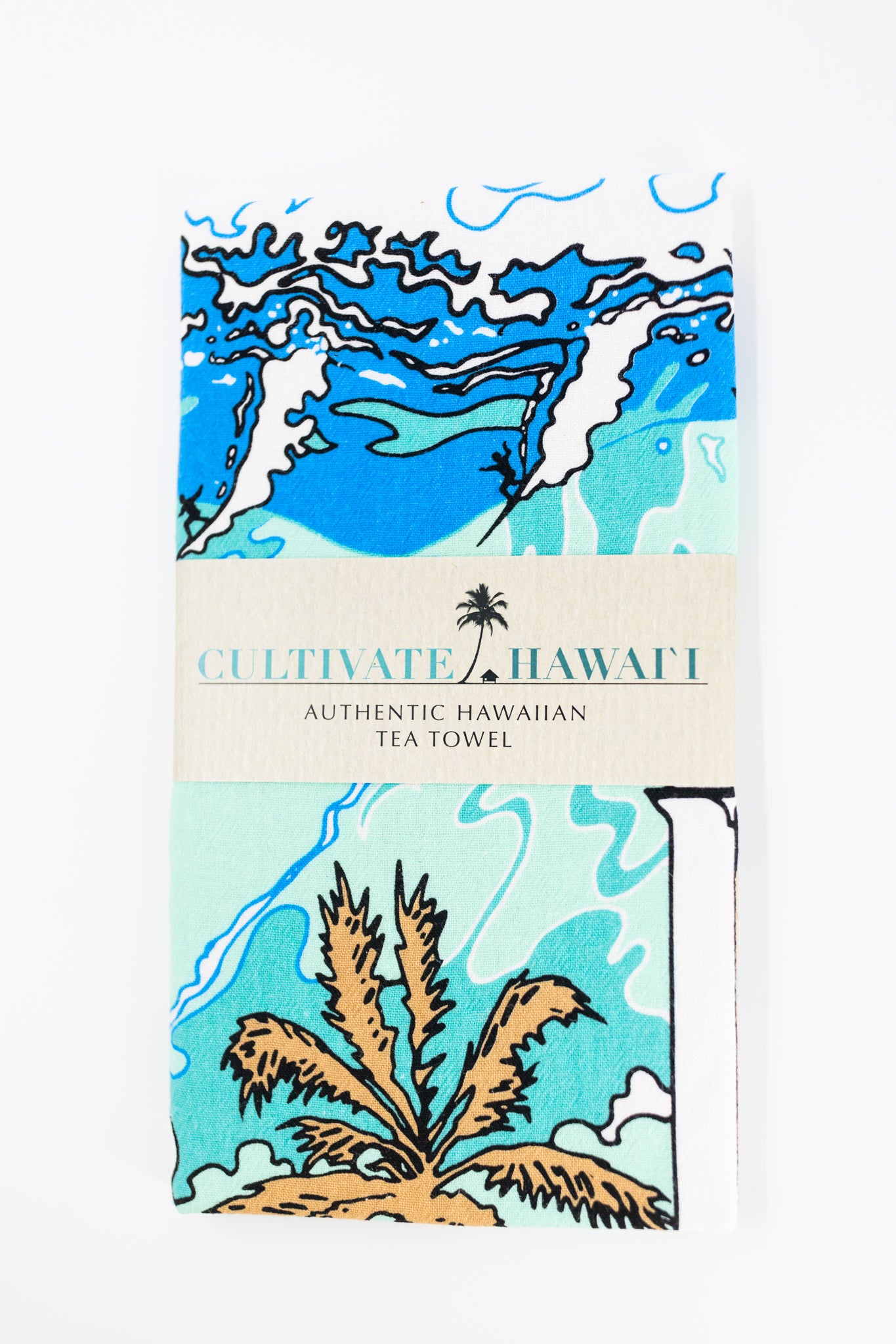 Waimea Bay Tea Towel
