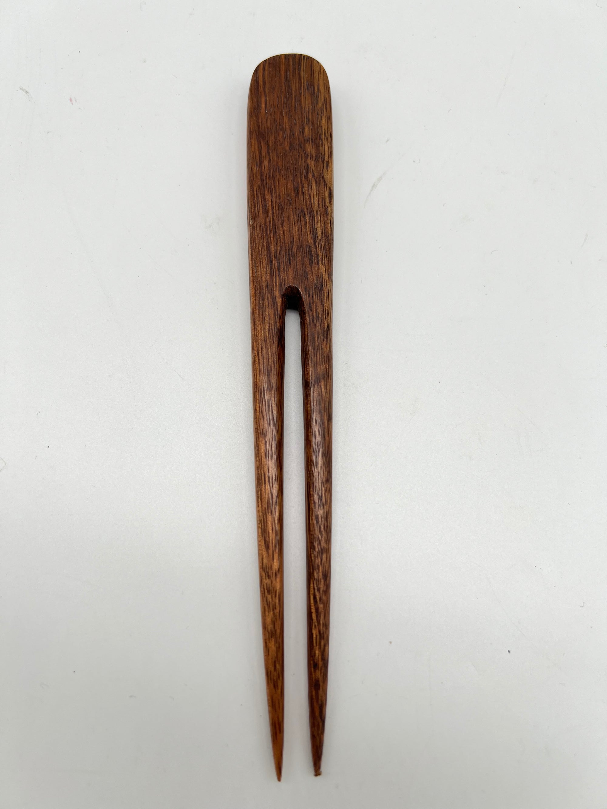 Double Koa Wood Hair Pick