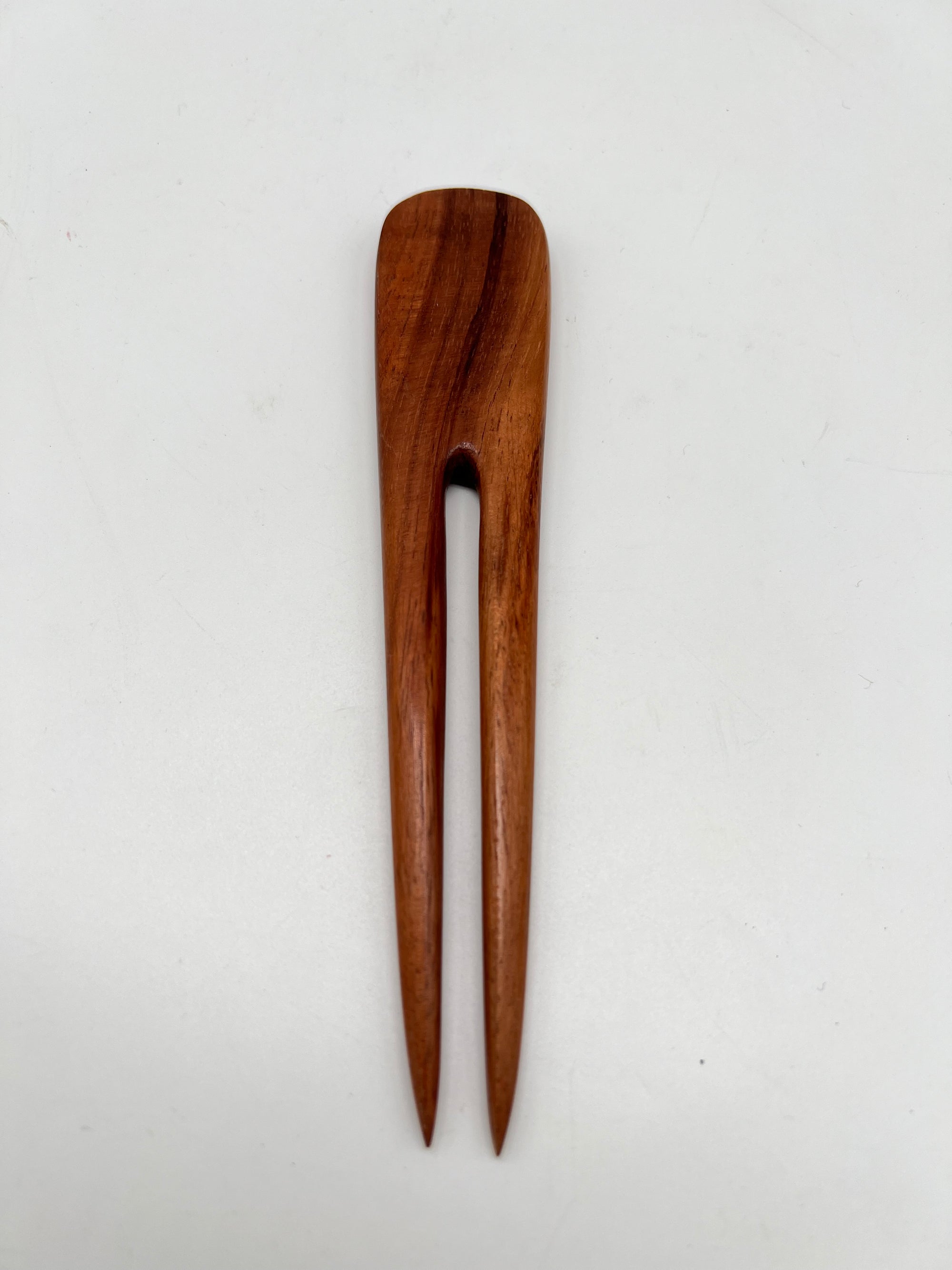 Double Koa Wood Hair Pick