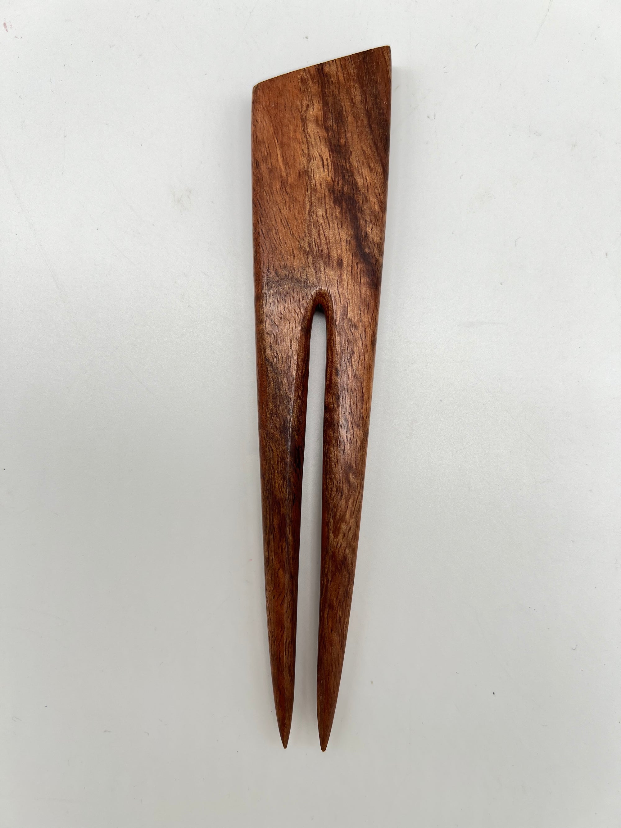 Double Koa Wood Hair Pick