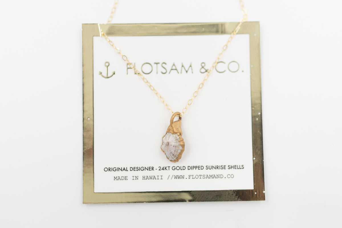 24kt Gold Dipped ʻOpihi Shell Necklace