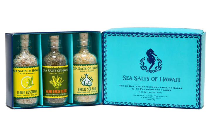 Flavored Hawaiian Sea Salt Sampler Gift Box
