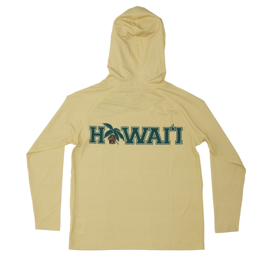 Hawaiʻi Hooded Gray Aloha Sun Shirt