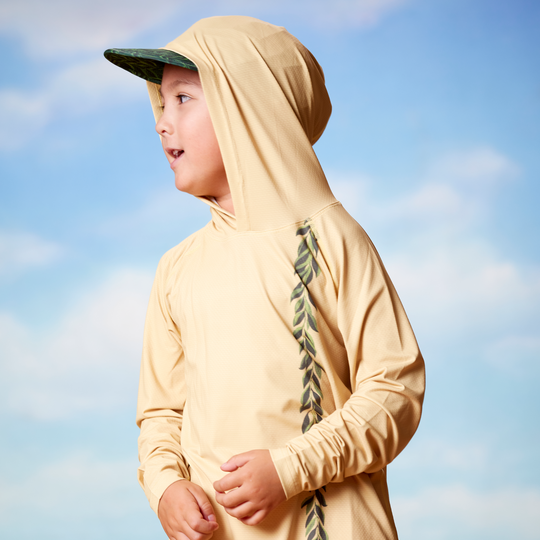 Hawaiʻi Hooded Gold Aloha Sun Shirt