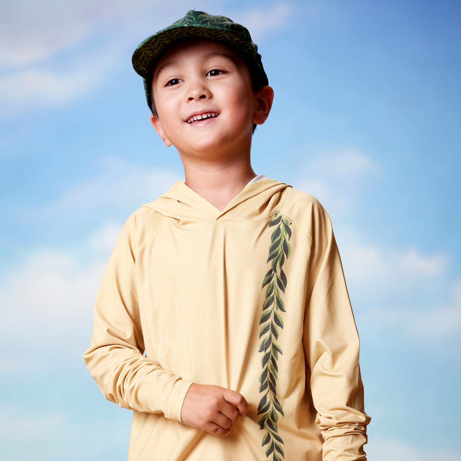 Hawaiʻi Hooded Gold Aloha Sun Shirt