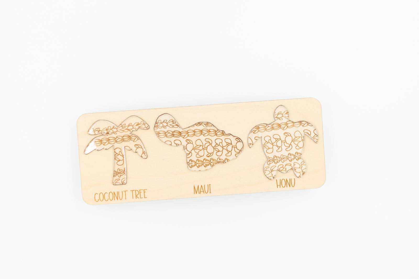 Hawaii Shape Puzzle - Lei Day Background