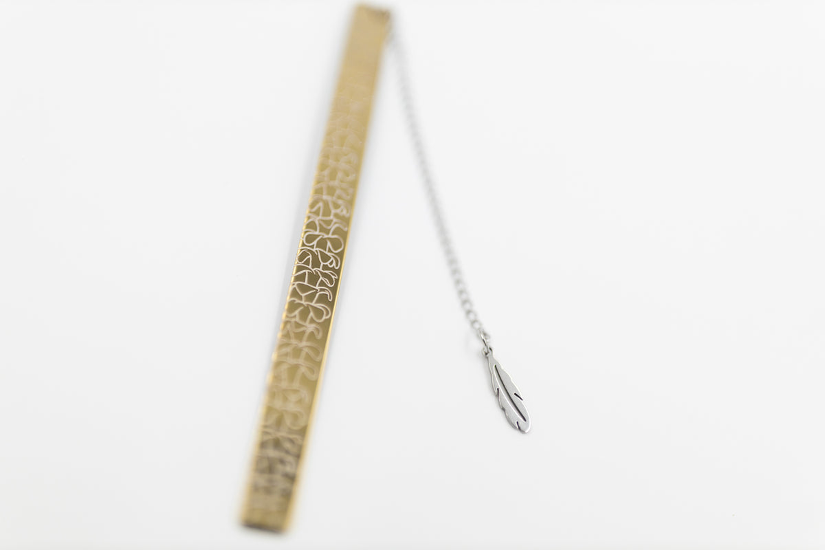 Gold Metal Bookmark - Puakenikeni
