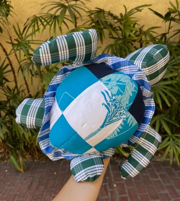 Palaka/Aloha Print Honu