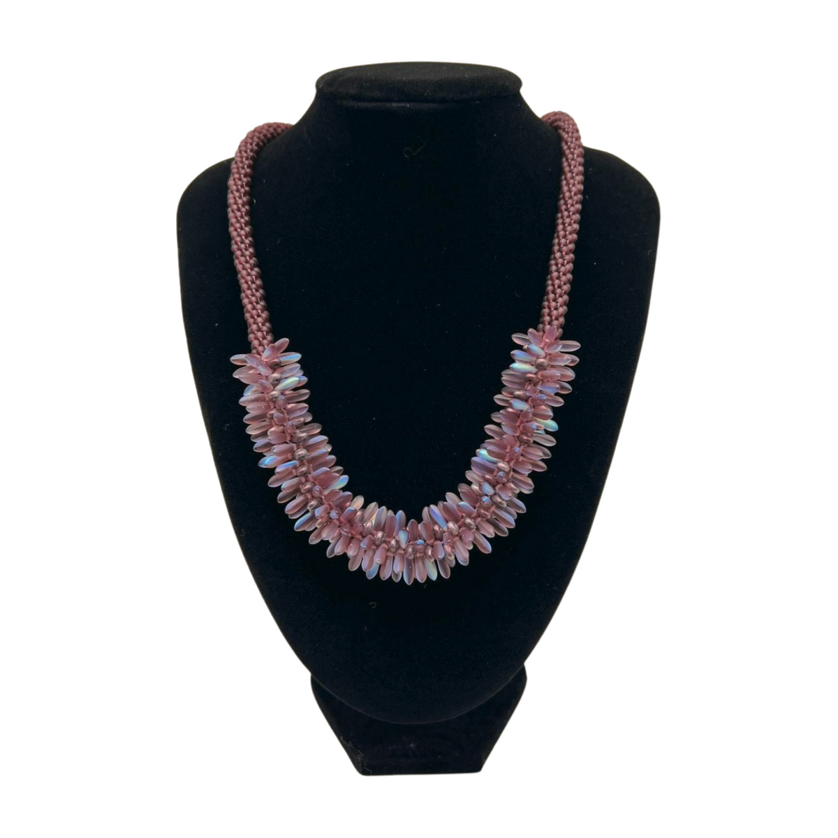 Lavender Rainbow Mini Dagger "Sea Urchin" Necklace Lei - 20"